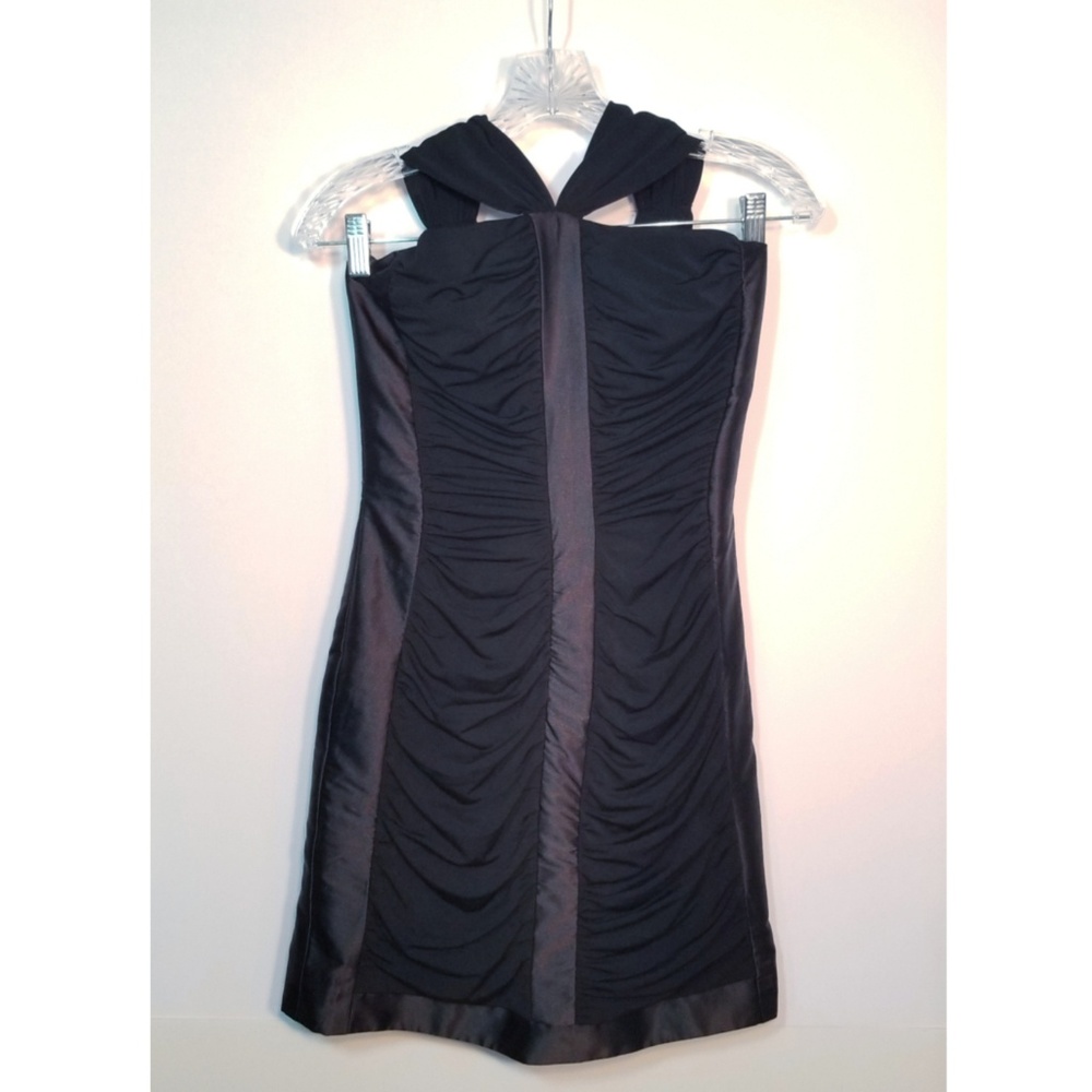 Black bodycon dress from Jessica McClintock